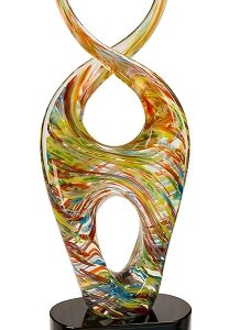14 inch Color Twist Art Glass