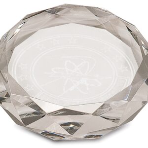 3 inch Clear Round Crystal Paperweight