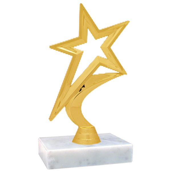 Gold Star Figure – White or Black Base