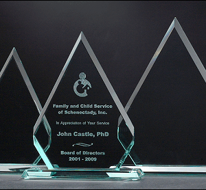 Diamond Series Glass Award