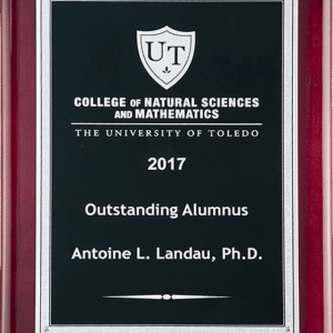 Piano Finish Plaque with Black textured center Plaque