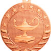 2-3/4" Starbrite Medal - Lamp of Knowledge - Image 3