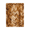 Edge Grain Teak Herringbone Cutting and Serving Board
