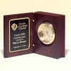 Mahogany Finish Book Clock 3" x 4.25"